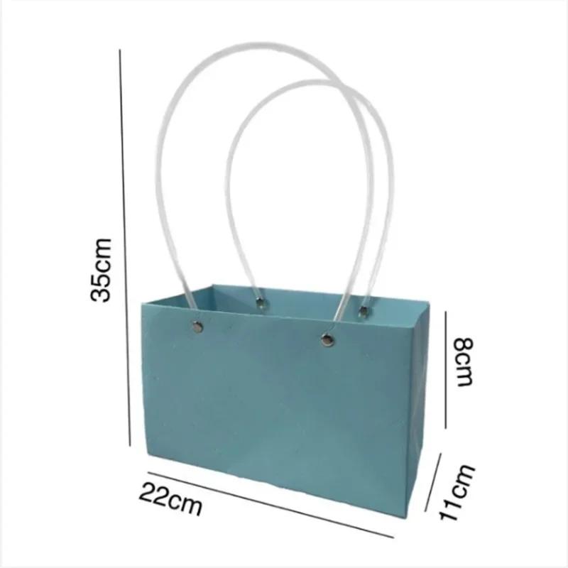 Flowers Basket Boxes Gift DIY Packaging Materials Wedding Favors 10pcs Flower Tote Bags Kraft Paper Bouquet Floral Arrangement