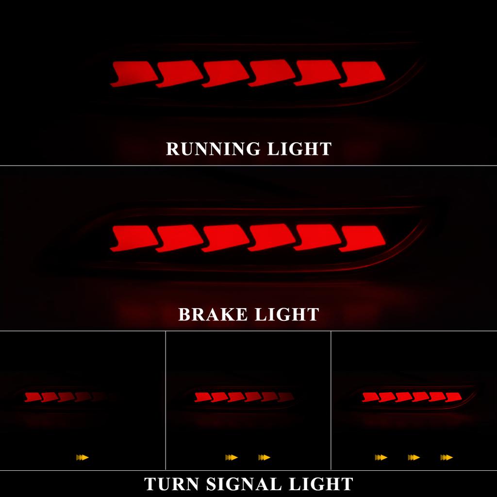 LED Bumper Reflector Lights For Toyota Camry 2018 2019 2020 2025 2025 2025 2025 Dynamic Turn Signal Rear Fog Tail Brake Lamp