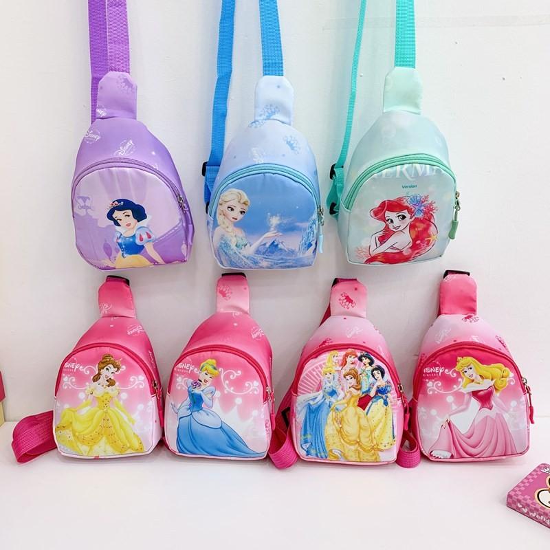 Princess Printed Shoulder Crossbody Chest Bag Children Outdoor Gifts
