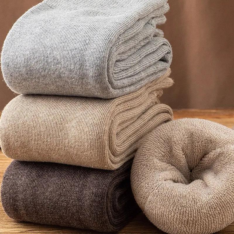 Winter Women Thick Knee High Stockings For Women Windproof Plush Lined Thermal Elastic Outdoor Cozy Leggings Warm Leg Covers