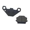 YX Brake Pads: Semi-metallic, Black, Square Hole, ATV Compatible (350102-102-0000).