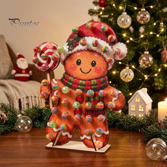 Lollipop Holder for Holiday Treats Christmas Wooden Display Stand, Creative Candy Sweet Kindergarten Buffet Table, Decorative Dessert Party