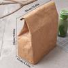 Braune Lunchtüte aus Papier, wiederverwendbar, isoliert, Thermo-Kühlsack, Magnetverschluss