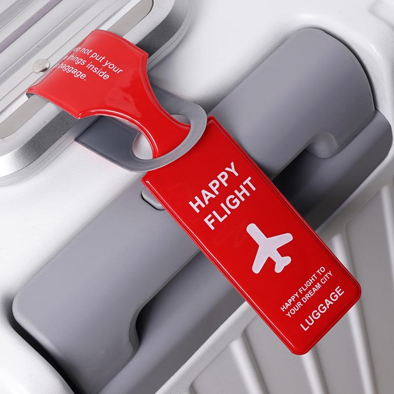 PVC Luggage Tag: Anti-lost Creative Suitcase Label for Travel Trolley & Boarding Pass