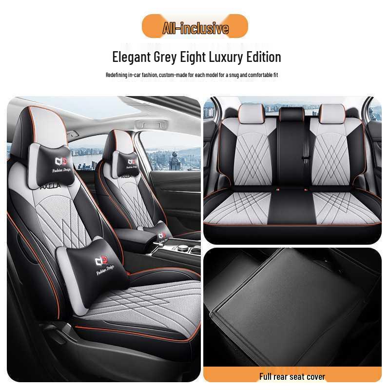 Mazda Angkesaila Five-Seater Cartoon Leather Car Seat Covers for All Seasons