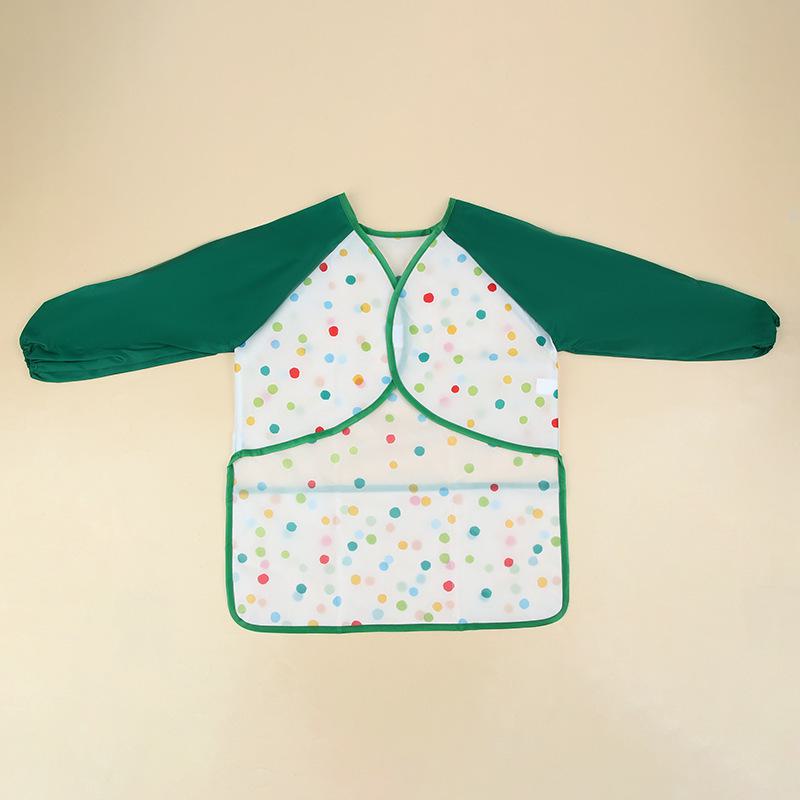 Tablier d'art à manches longues pour enfants avec poche et housse de protection pour aquarelle