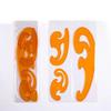 3pcs Multifunctional Cloud Ruler Transparent Plastic French Curve Board Drawing Drafting Tailor Designer Rulers School Supplies