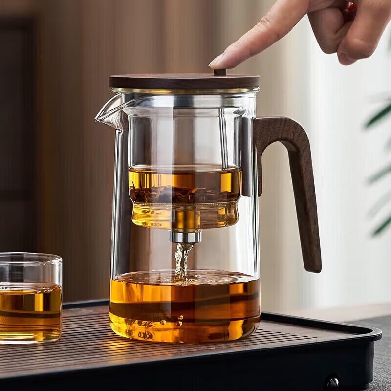 YIHUTEA Handmade Glass Tea Infuser Pot