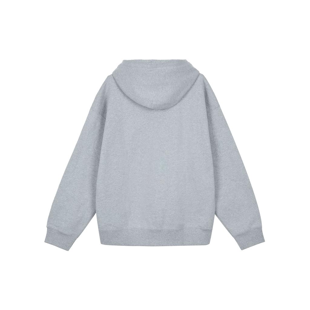 Nike Sportswear Solo Swoosh Fleece Pullover Hoodie Dark Grey Heather DX1356-063