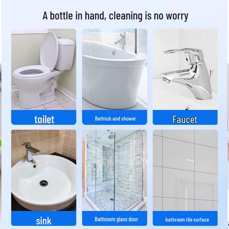 Xuan Shiman Multi-functional Bathroom Cleaner: Effective Descaler for Toilets, Tiles, Glass, and Sewage Stains.