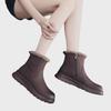 Genuine Leather Non-Slip Snow Boots with Plush Lining for Women - Winter Warmth & Comfort for All Ages