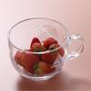 Heat-Resistant Large Capacity Tempered Glass Cup for Milk, Breakfast, Water, or Whiskey—Microwave Safe.