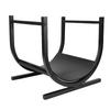 Porte-bûches Exquis Stable Gain de Place Assemblage Facile Support à Bûches en Fer pour Intérieur Extérieur