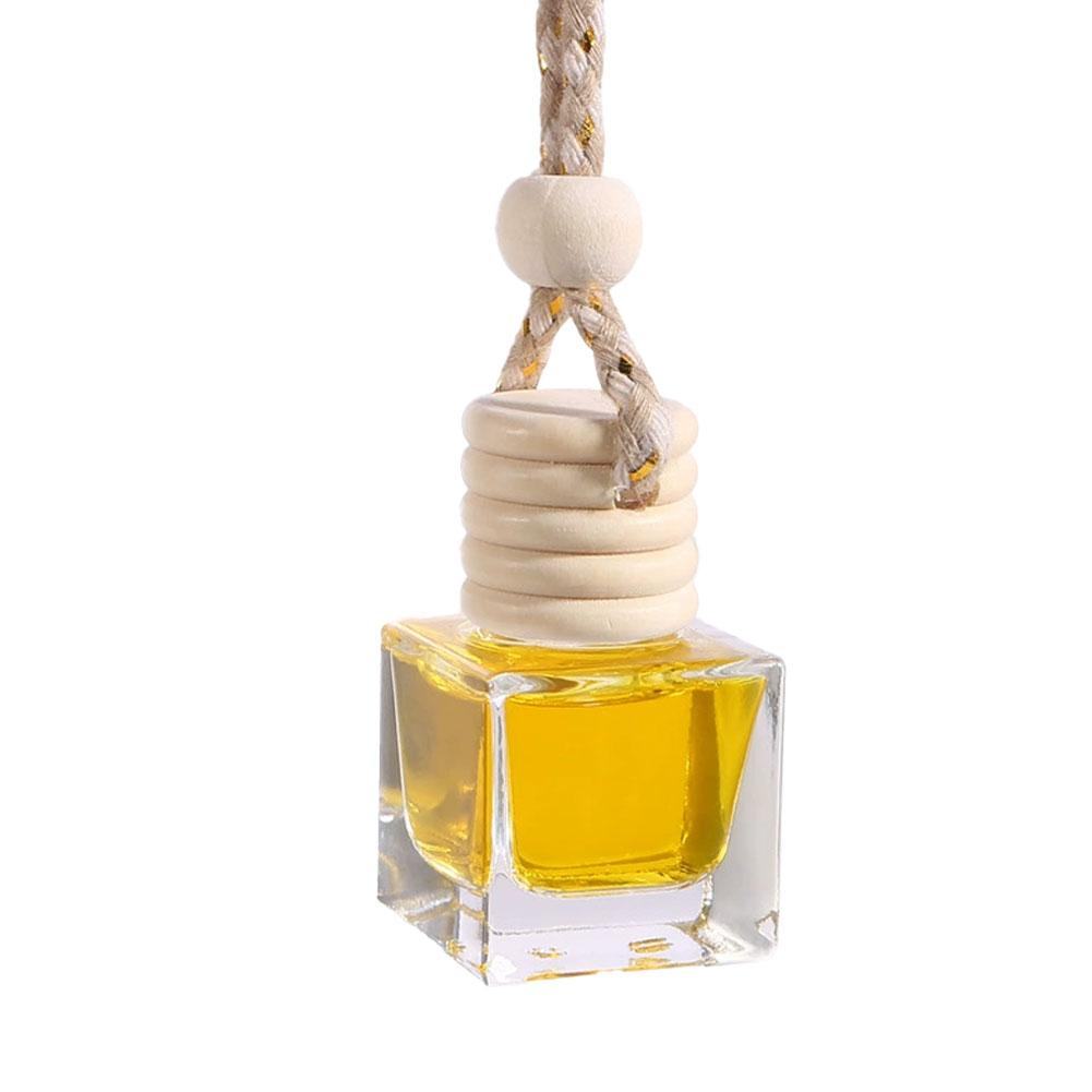 Hanging Car Air Freshener Auto Interior Decoration 8ml Oil Diffuser Perfume Aromatherapy Pendant Glass Bottle Fragrance Ornament