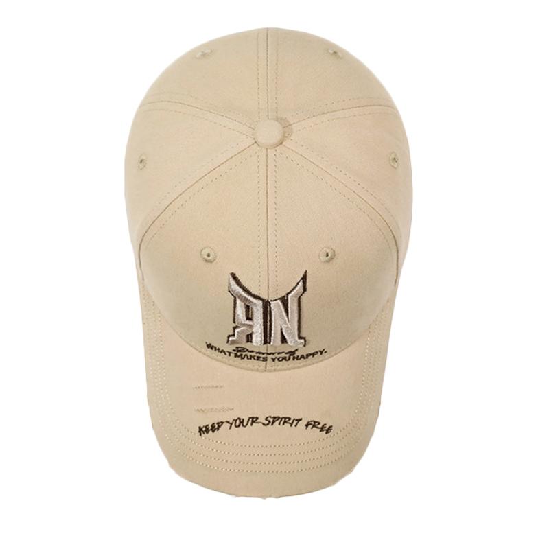 Hole Embroidered Letter Baseball Cap Unisex Sunshade Hat Outdoor Cap
