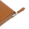 HERMES Zip Around Travel Case Azap combine Long wallet Long Wallet Leather Gold