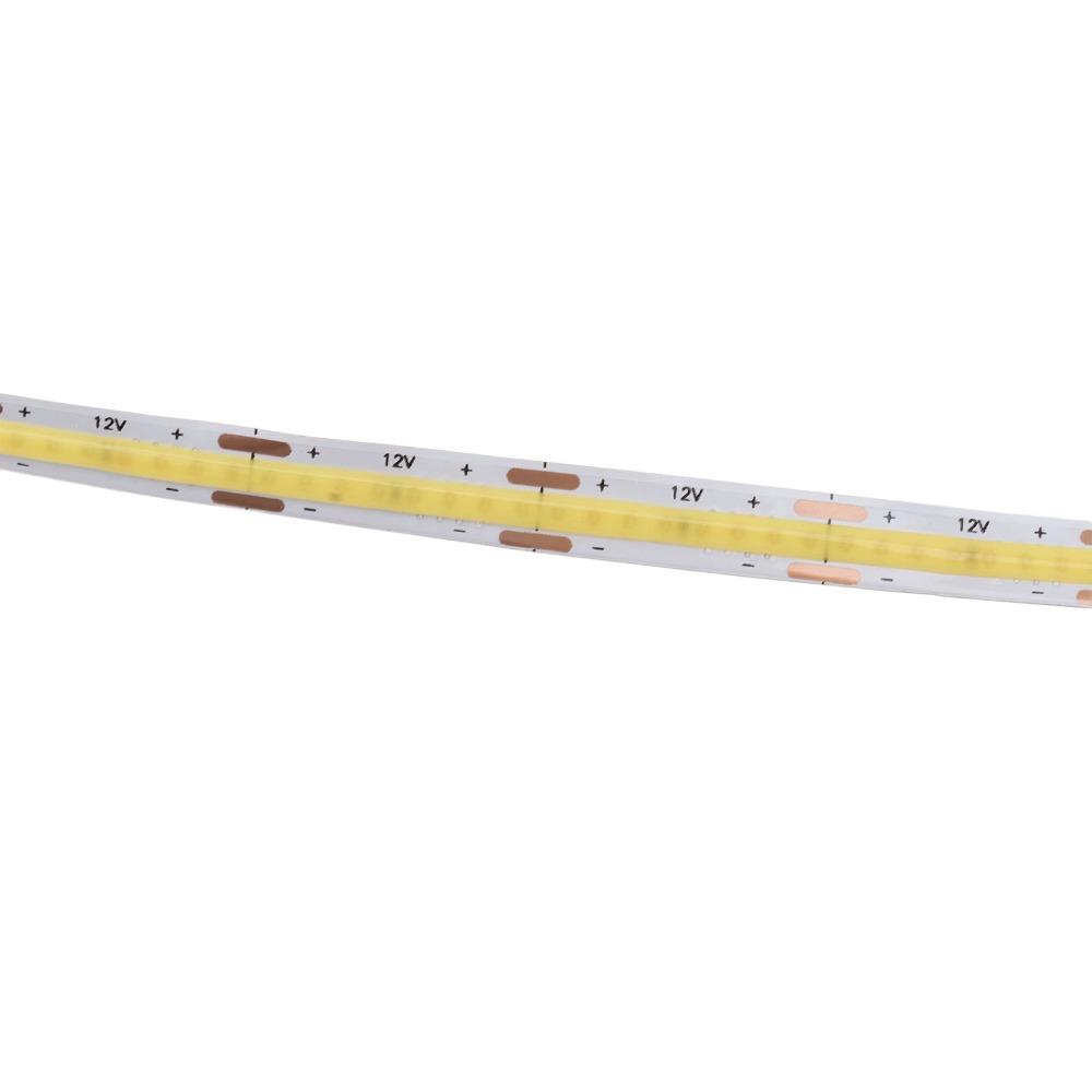 Self Adhesive LED Strip Lamp 90 CRI COB LED Tape Lamp Uniform Glow COB LED Strip Light  Living Room