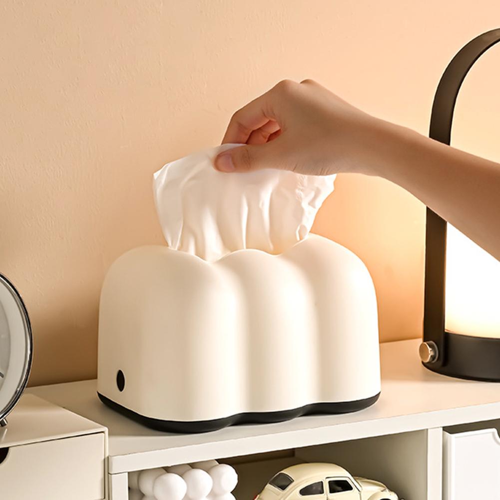 Cloud Lifting Tissue Box Large Capacity Paper Towel Dispenser Bathroom Paper Suction Box for Home Decoration