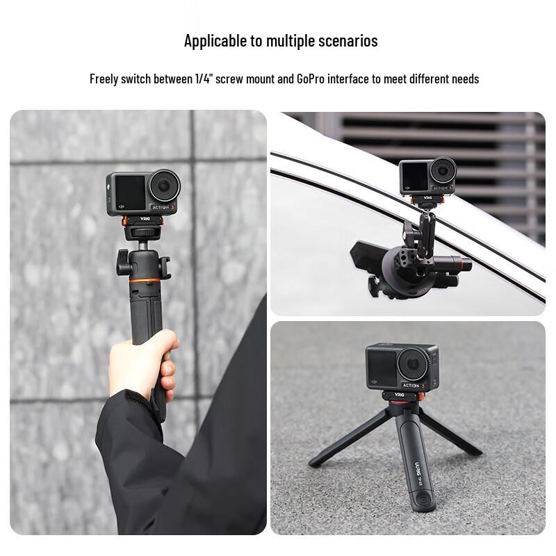 VRIG Magnetic Quick Release Mounts & Tripod for DJI Action