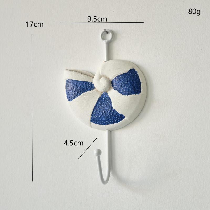 Crochets Muraux Thème Nautique Étoile de Mer Coquillage Ancre Design Cintres Décoratifs pour Maison Côtière Salle de Bain Salon Organisation