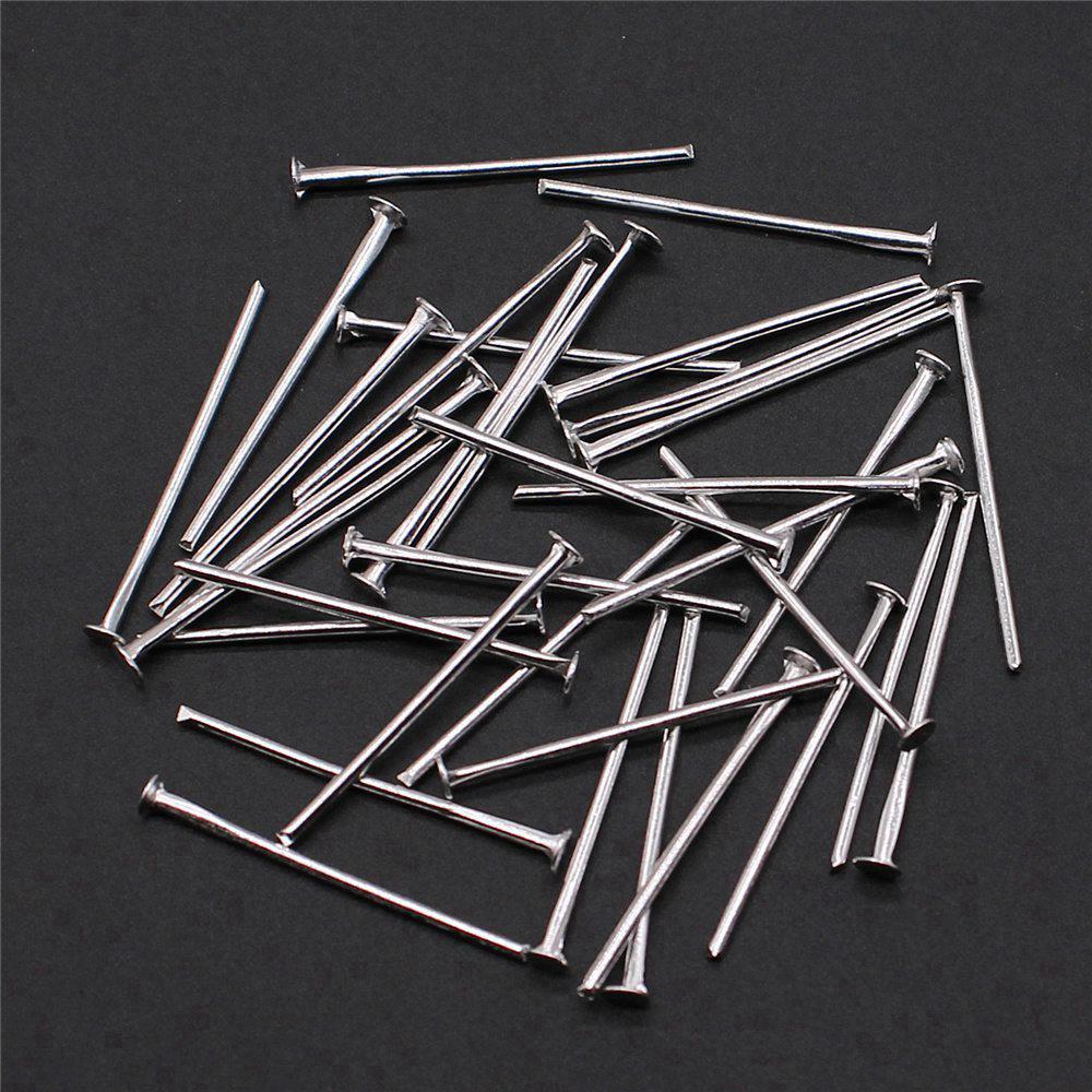 Perlenzubehör Metall-Ösenstifte Schmuckherstellung Zubehör Flachkopf-Stift