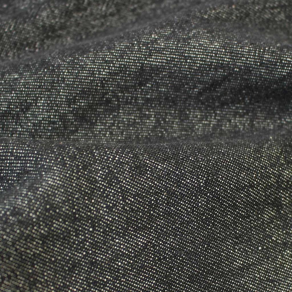 Fuuka Herren Denim Samue, 100% Baumwolle, Loungewear, Arbeitskleidung, Japanischer Moderner Stil, Große Größen (4L/Schwarz)