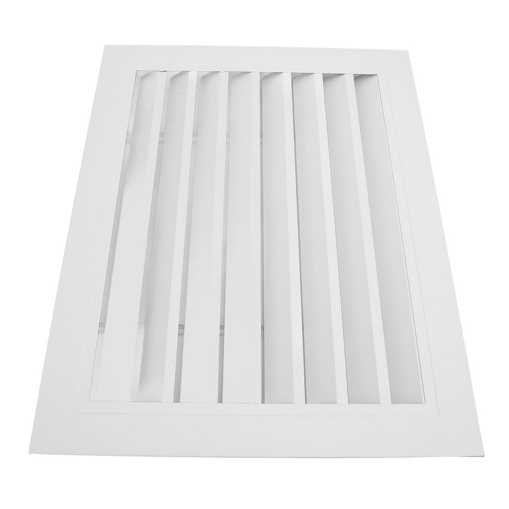 Fixed Return Air Louver Window Aluminum Alloy 400x300mm Air Conditioning Vent Cover for Bathroom Kitchen Wall Square