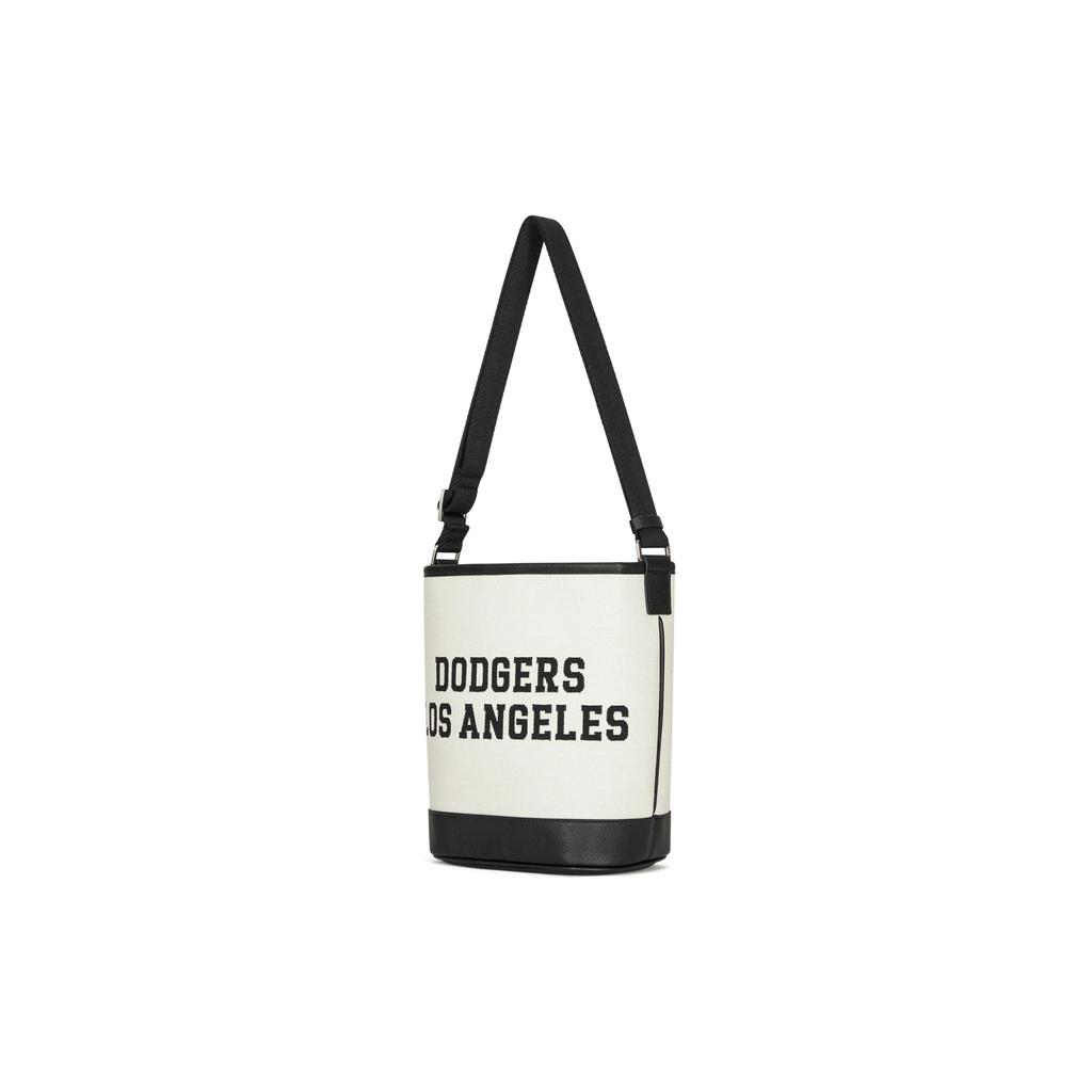 MLB Cotton Polyester Bucket Bag , Shoulder Bag , Crossbody Bag , Handbag Regular Unisex Linen Cream (Unisex) Crossbody Bags
