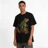 Cactus Lizard Hybrid Print Casual Personality Short Sleeve T-Shirt Pure cotton T-shirt
