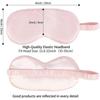 Dww-(rose) soft and smooth double-layer silk sleep masks with elastic band, comfortable sleep mask, blocks light for women and men, nighttime sleep, t