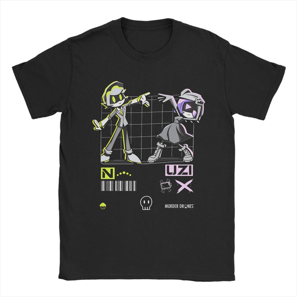 Murder Drones Anime T Shirt Summer Trendy Cool TShirts Unisex Cotton O Neck Oversize Clothes Short Sleeves Streetwear Tshirt