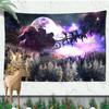 Christmas Atmosphere Tapestry Celebrate Festival Christmas Tree Living Room Home Wall Background Hanging Decorative Tapestry