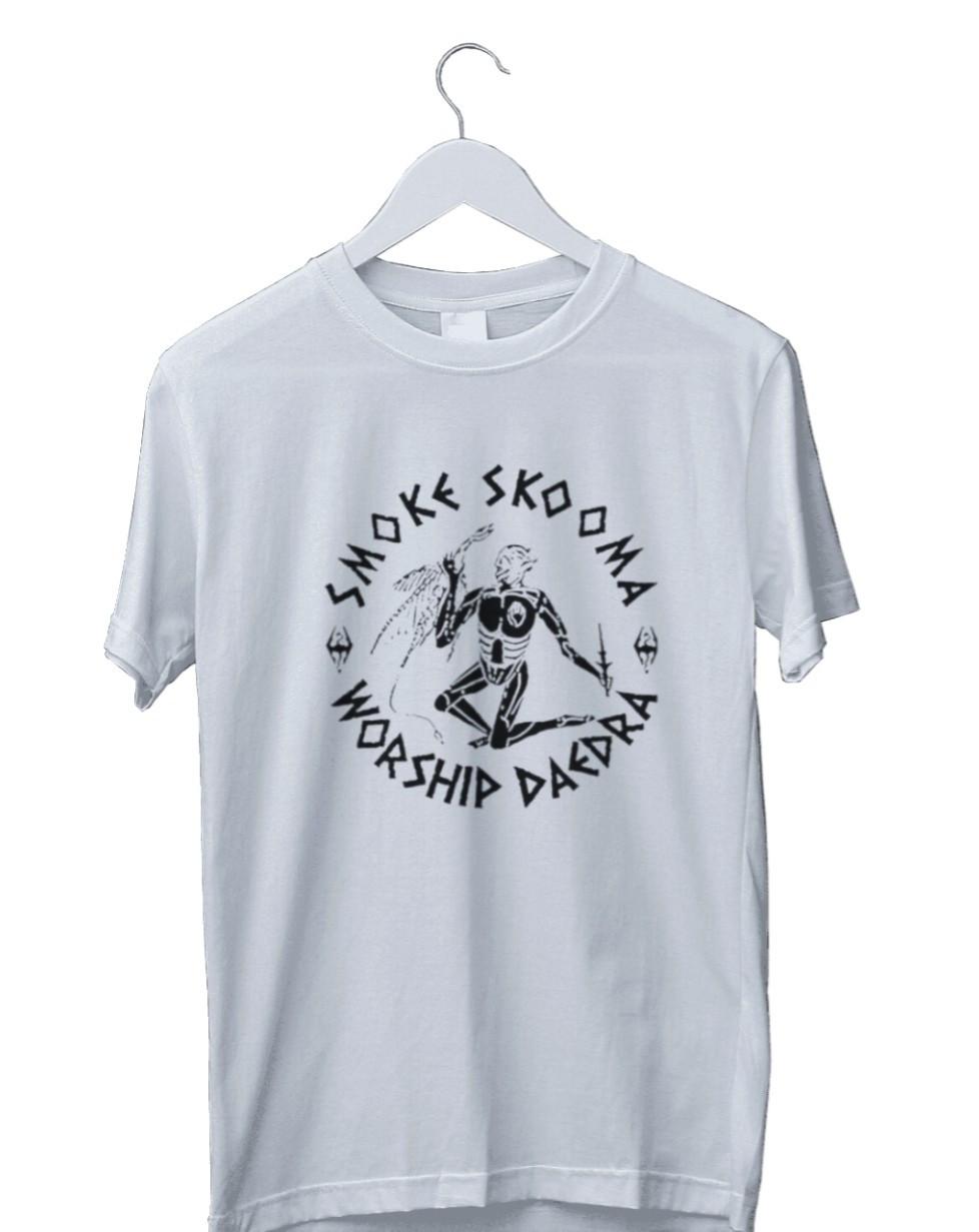Smoke Skooma Worship Daedra Gamer Gaming Graphic T-Shirt Mens Womens Tees Top Mens S