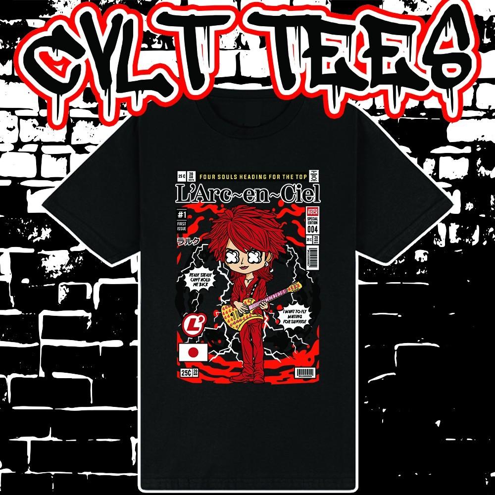 Футболка в стиле обложки комикса Hyde L arc~en~Ciel VKei ~ 100% Хлопок, Унисекс XXXL