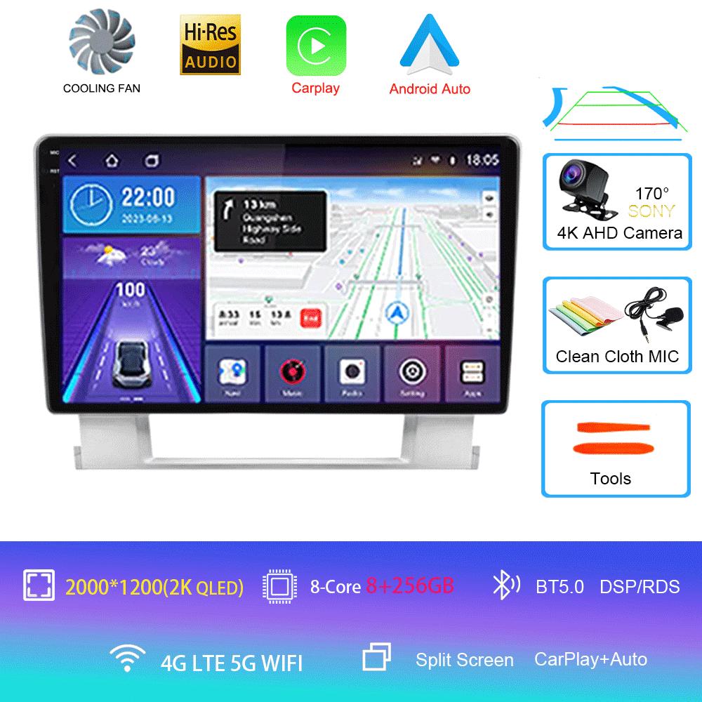 For Opel Astra J 2009 - 2017 Android 14 8G RAM + 256G ROM Car Radio Video Player Multimedia Navigation Gps 2 din BT