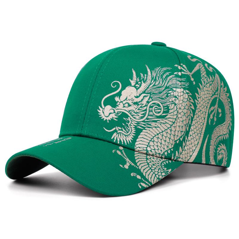 Chinese Dragon Pattern Hip Hop Baseball Cap for Men & Women