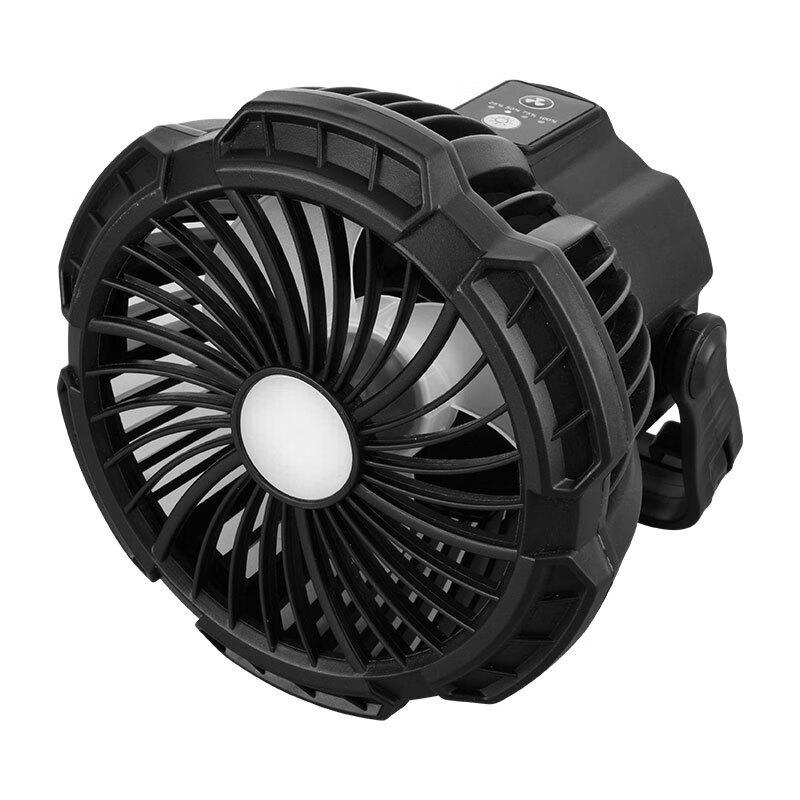 Remote Control Rechargeable Camping Fan with LED Light