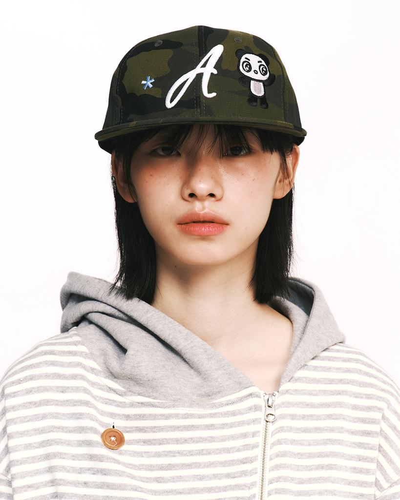 THEMUSEUMVISITOR Panda Embroidery Cap (Camo)