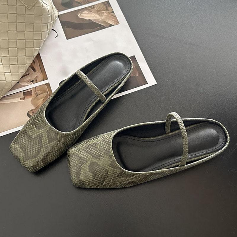 Eilyken Elegant Cosy Satin Square Toe Women Flat Shoes Designer Serpentine Party Dress Casual Mules Slippers Sandals