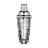 Cilio Shaker with Recipes, Glass/stainless Steel 0.4 L