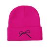 Outdoor Cycling Warm Cold Hat Bow Knitted Hat Trendy Versatile Autumn And Winter Cold Wool Hat Women