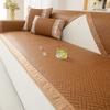New Chinese Retro Sofa Mat Cushion Cool And Breathable Summer Straight One-Piece Rattan Mat Sofa Cushion