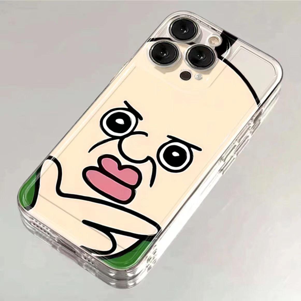 

Смешной Мультяшный Чехол Bang Tang Tang для Пары на iPhone 16 15 14 13 12 11 Pro Max Mini X XS XR SE 7 8 Plus Прозрачный Чехол iPhone 13 Mini