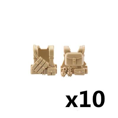 MOC US Soldiers Figure Vest Building Blocks Military Tactical Armor Army Bricks Weapons Accessories Toy Children J023