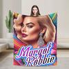 Warm Soft Blanket Picnic Margot Robbie Bedding Throws Funny Bedspread For Bedroom