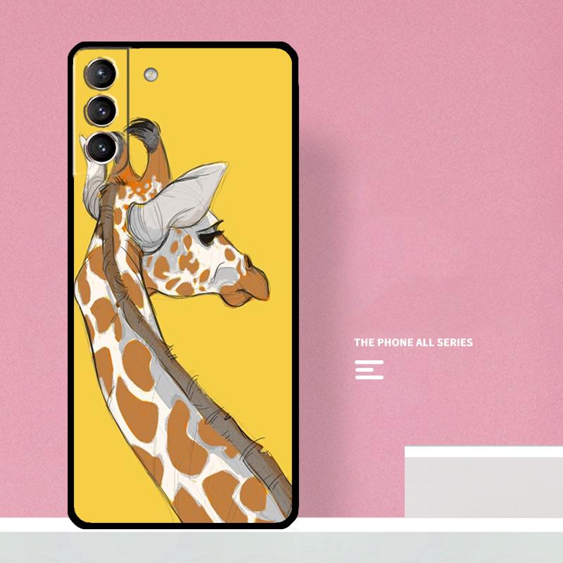 Cute Cartoon Giraffe Phone Case For Samsung Galaxy S26 S23 Ultra S20 S21 S22 S24 S25 Plus S10 S25 FE Cover Coque