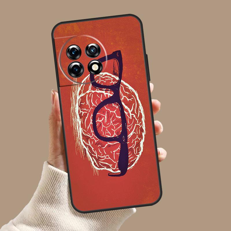 Brain Art Case For OnePlus Nord CE 3 Lite CE4 2 2T N10 N20 N30 OnePlus 12 11 9 10 Pro 8T 10T 12R Cover