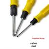 2-in-1 Double-Headed Phillips & Slotted Screwdriver, Interchangeable, Magnetic Carbon Steel Shaft, Multi-Functional Repair Tool