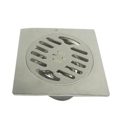 Grille d'évacuation de sol anti-odeur en acier inoxydable 304 de 6 pouces pour douche de salle de bain