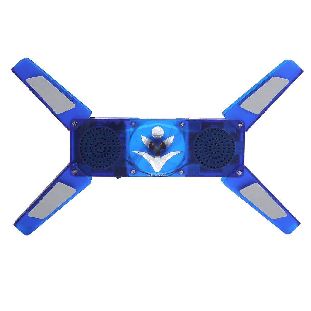 Computer Cooling Pad Foldable USB Cooling Holder with Hub LED Low Noise Heat Dissipation Fan